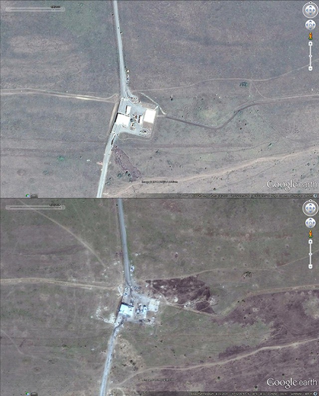 GoogleEarth обновил частично карту Донбасса