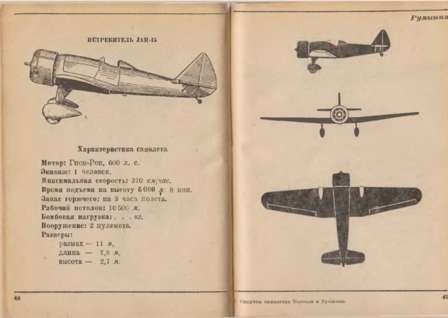 Силуэты самолетов Второй Мировой