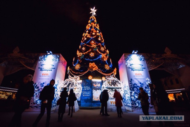 Новогодние огни Питера 2016