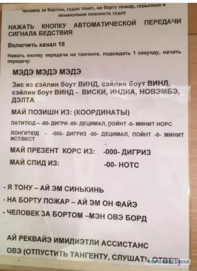 Почему в качестве SOS пилоты говорят «Майский день»?