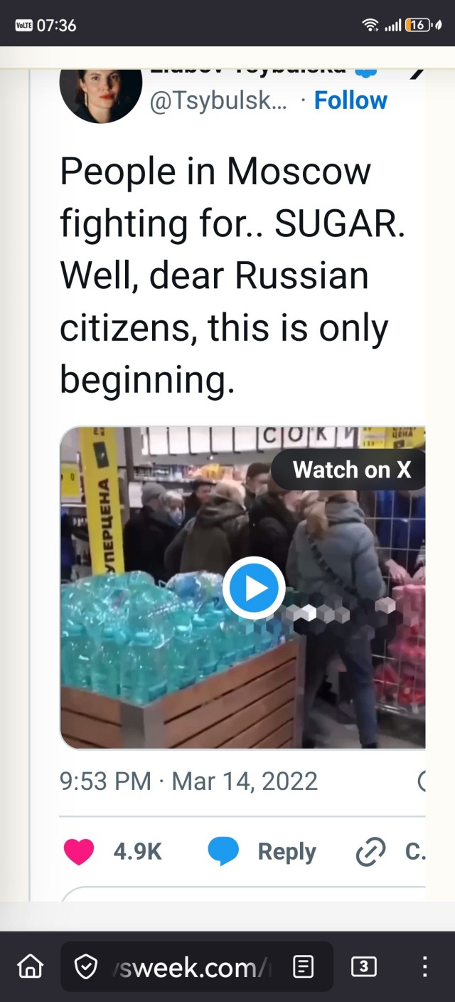 Заголовки западных СМИ. В России голод.