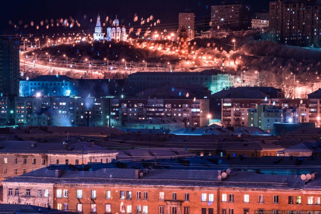 Полярная ночь. Мурманск