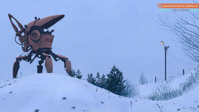 Альтернативное развитие мира от Саймона Сталенхага (Simon Stalenhag)