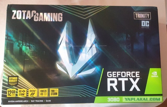 Zotaс RTX 3080 12Gb 384 bit LHR новая