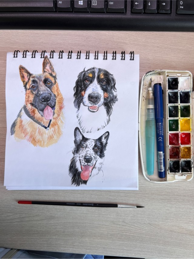 Последняя серия рисунков из колл-центра.