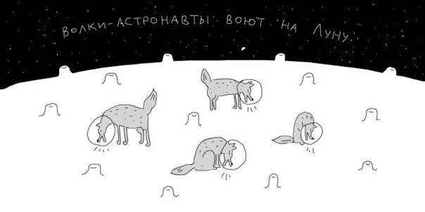 Если бы волки попали на Луну