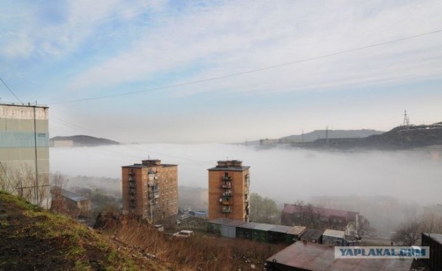 Утренний туман во Владивостоке