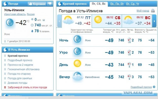 В Якутии первые "заморозки"