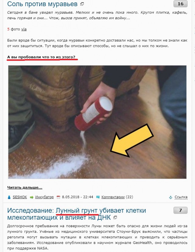 Соль против муравьев