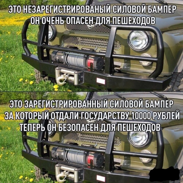 В России начали штрафовать водителей за багажники на крыше машин