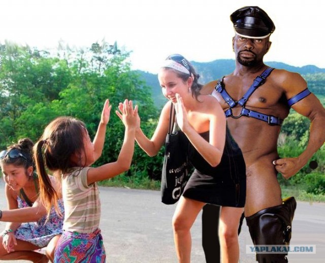 Фотожаба: любопытный парень