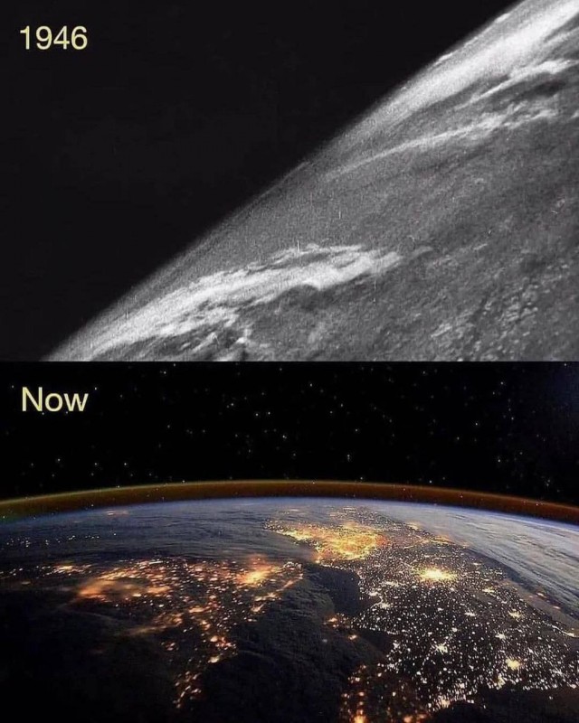 Первый взгляд на Землю из космоса