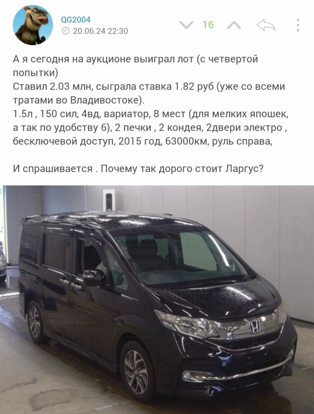 В догонку про Весту за 25000 долларов. Что новое можно купить дешевле?