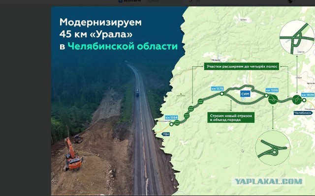 Это федеральная трасса М5 "Урал" в районе г. Сим