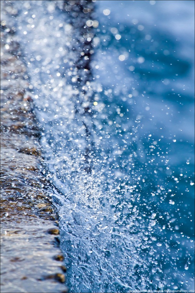 Пляж в ледяной глазури