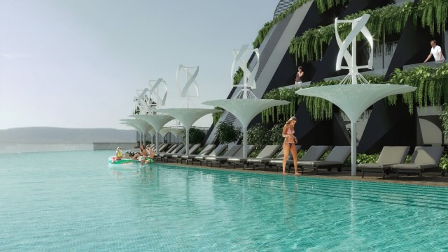 В Турции придумали плавучий отель, который производит электричество из воды