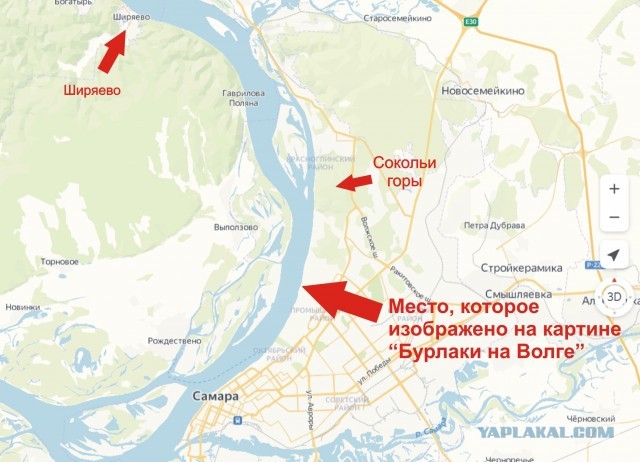 Бурлаки на каналах Волги в 18-ом веке. Гипотеза