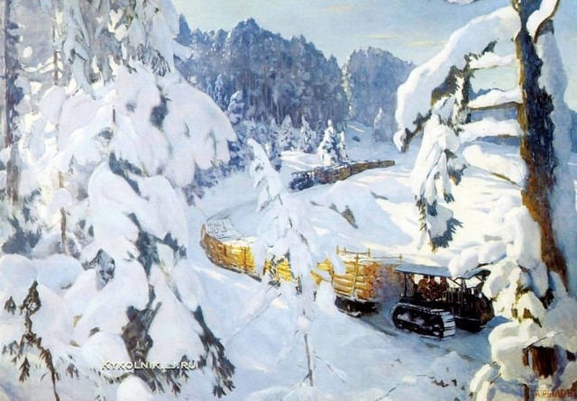 Труд в живописи СССР