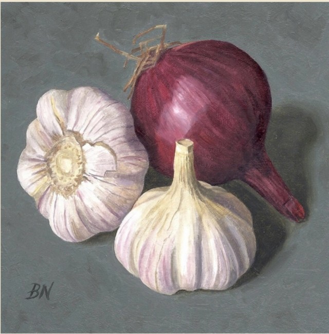 Немного лука и чеснока в живописи