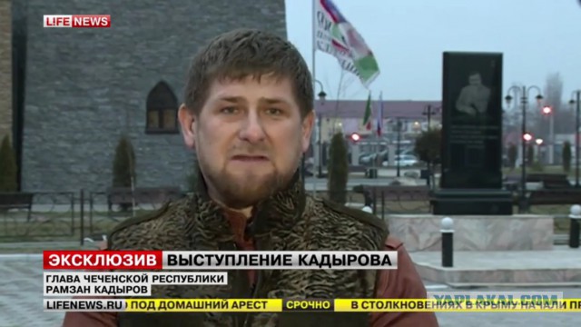 Кадыров едет в Крым, чтобы поддержать русских