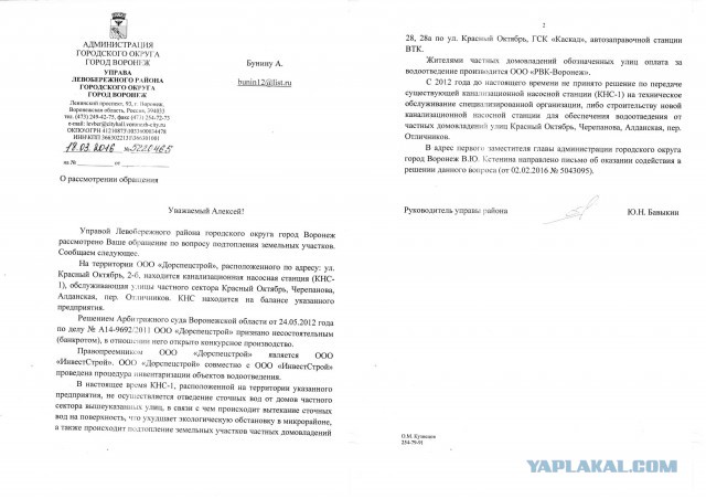 Угроза начала эпидемии в 170 метрах от школы (Воронеж)