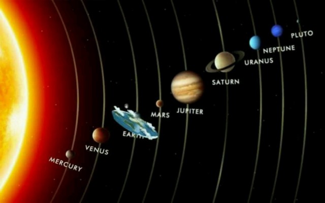 Новая карта нашей плоской земли