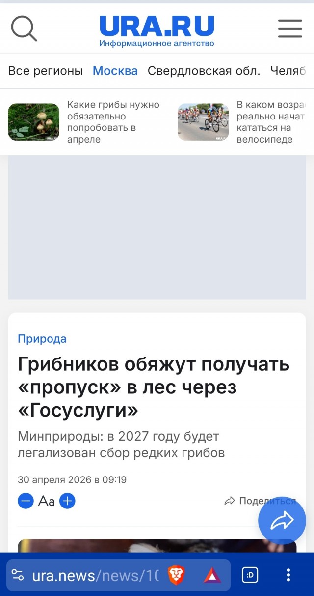 Грибников обяжут получать «пропуск» в лес через «Госуслуги»