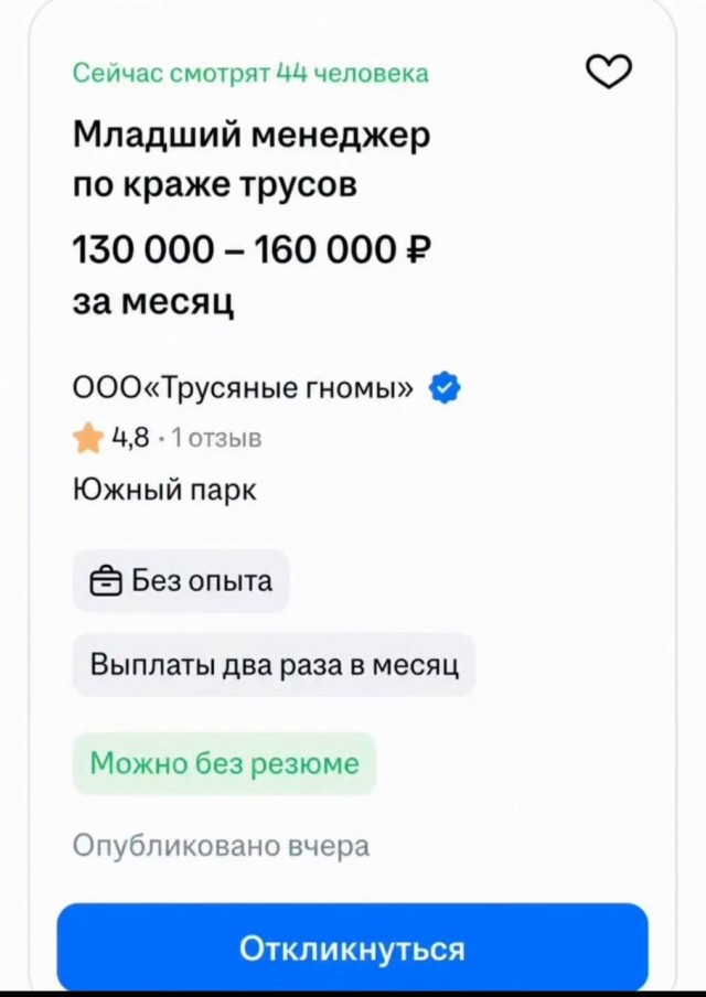 Патамушта, почему ты  не можешь найти себе работу?