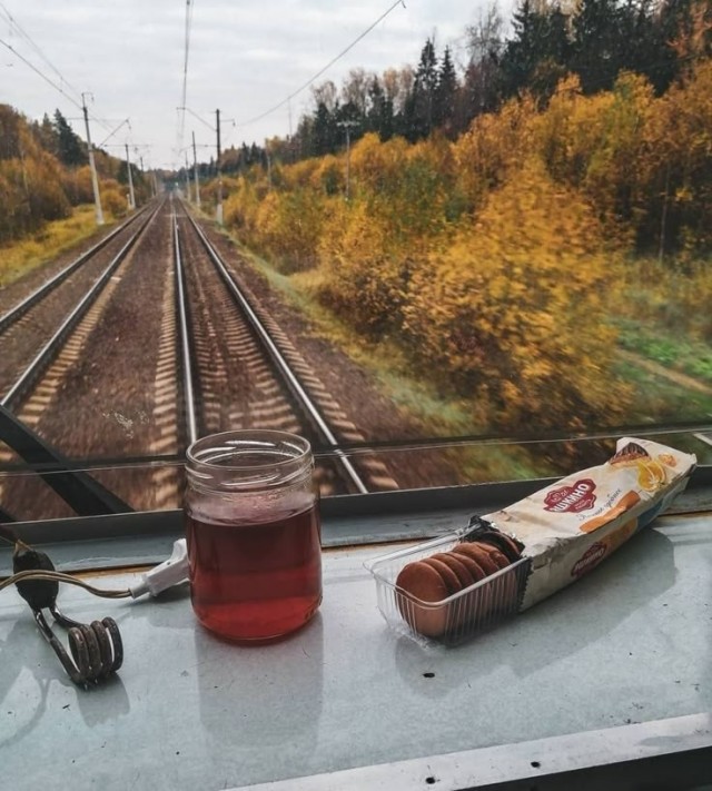 Осень на железной дороге