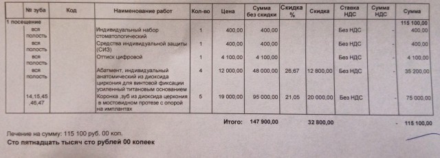 Зубная боль утихнет сразу после того, как вы увидите чек