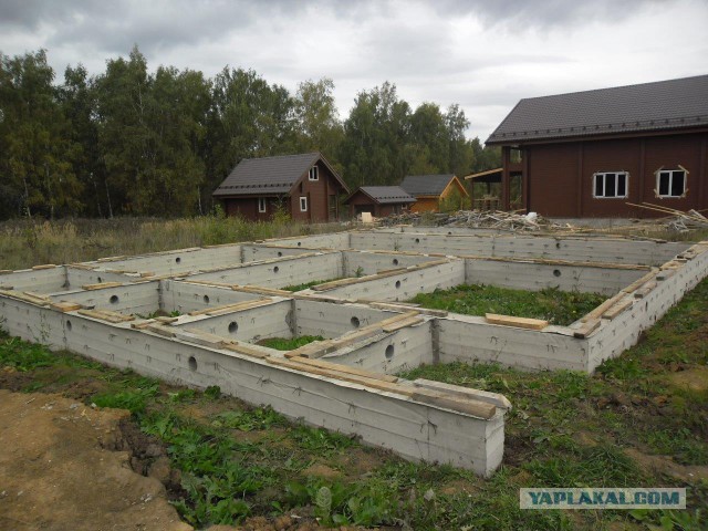 Строительство дома на даче