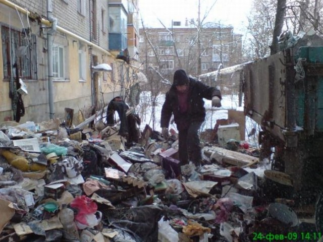 Самая загаженная хата