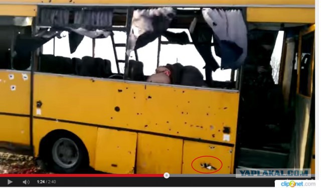 Видео разрыва градов.