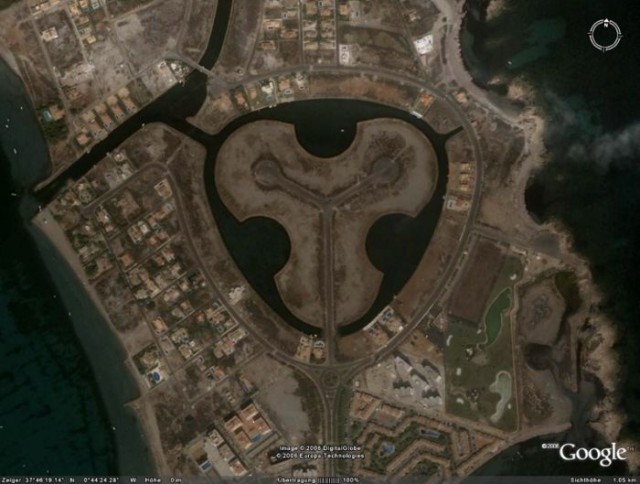 Интересные места в Google Earth