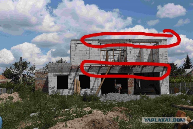 Вот такую кровлю сделал, фермы видно