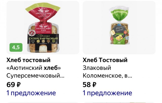Цены на базовые продукты. Сравнение