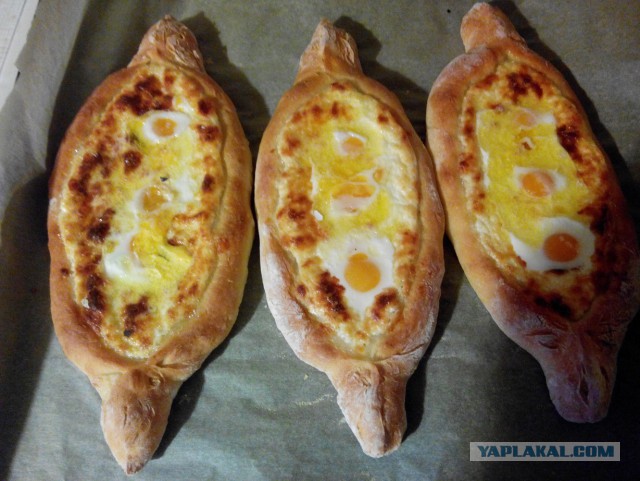 Хачапури по-аджарски, Кулинарный этюд