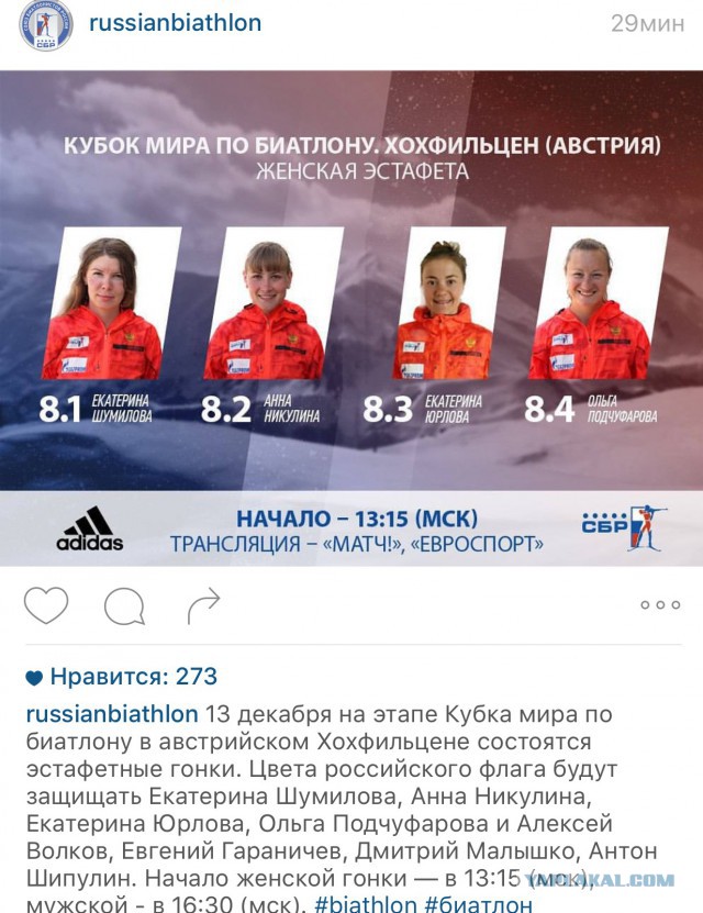 Биатлон. Сезон 2015/2016 часть1. Этап 1.