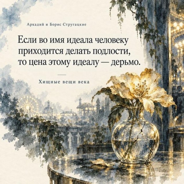 Цитаты Стругацких в акварели