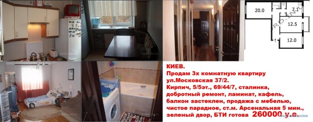 Квартирка за 250 тысяч долларов