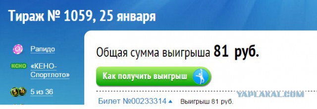 Я выиграл в лотерею!