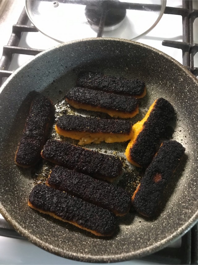 Яичница глубокой прожарки