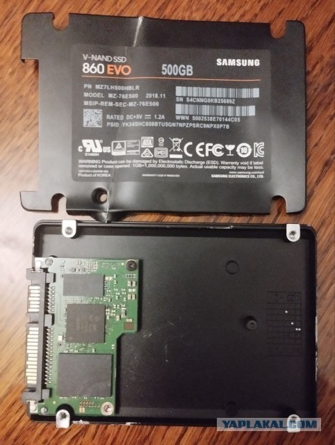 Разобрал свой старый SSD