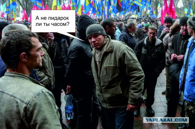 Суровые украинские геи))) с евромайдана