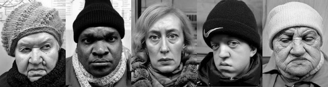 Лица в метро