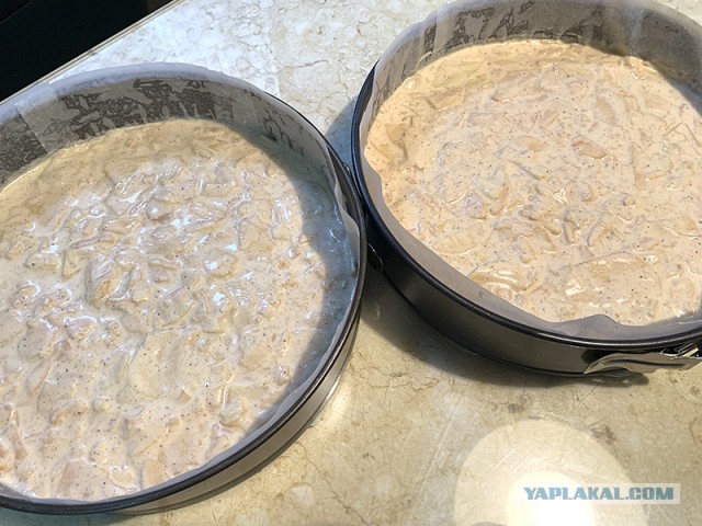 Быстро-вкусно: пирог на сметане с персиками