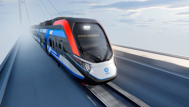 «Трансмашхолдинг» представил дизайн первого российского водородного поезда