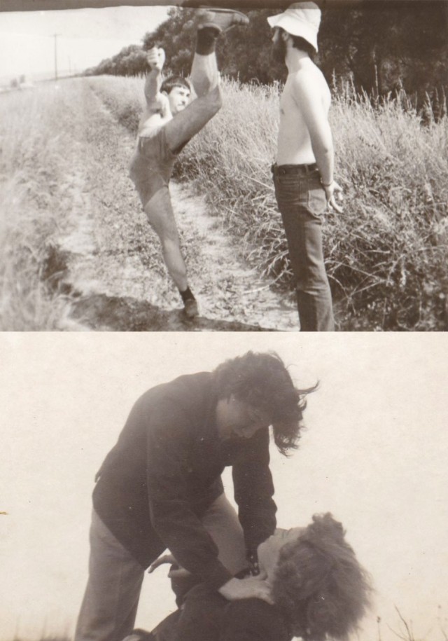 Имитация насилия в винтажной фотографии