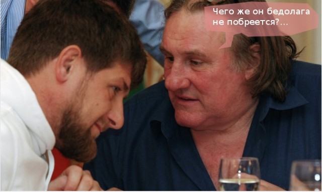 Депардье станцевал лезгинку на встрече с Кадыровым