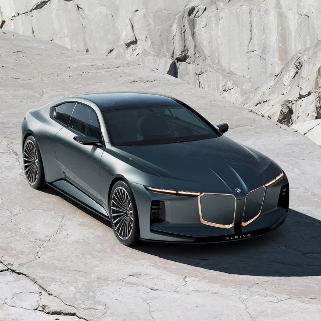 Концепт Vision BMW Alpina оказался огромным купе с мотором V8